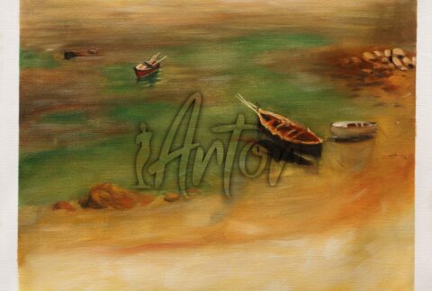 A Boat in the Waters off Capri