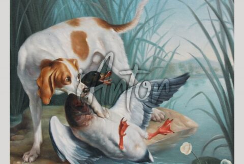 A Dog and a Wild Duck