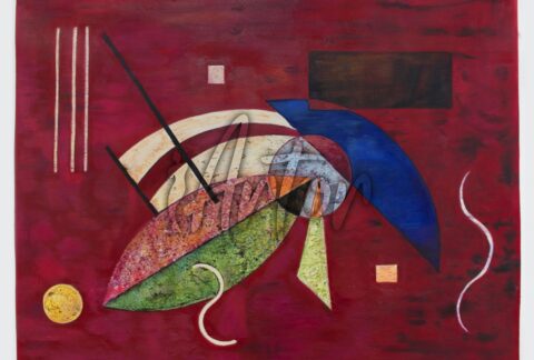 Abstract with Red Background