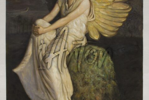 Angel Seated on a Rock