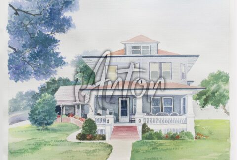 Beautiful House Near Big Trees