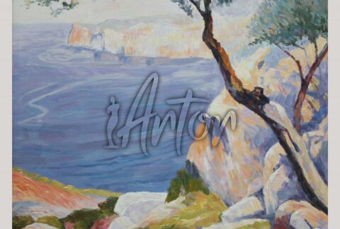 Bernhard Gutmann Bay View Rocky Cliff