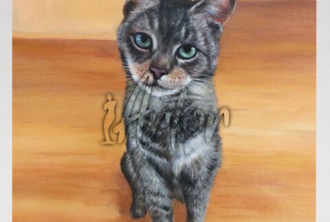Cat Oil Portrait
