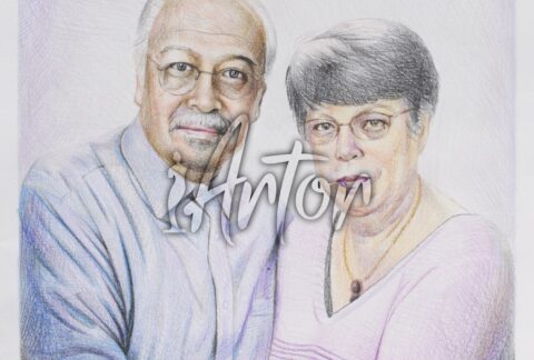 Couple Colored Pencil