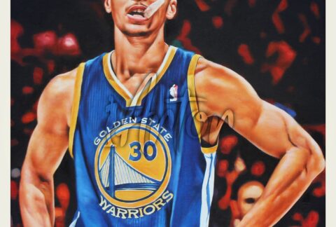 Created Basketball Player Portrait