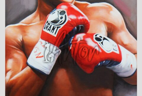 Created Boxing Portrait