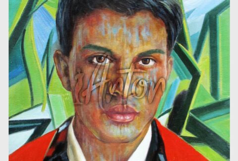 Created Male Oil Portrait