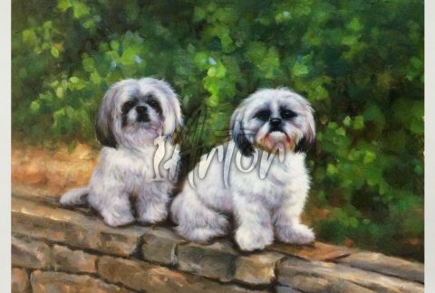 Cute Dogs on the Wall