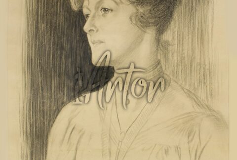 Famous Female Portrait Pencil Sketch