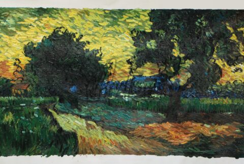 Field with Trees, the Chateau of Auvers