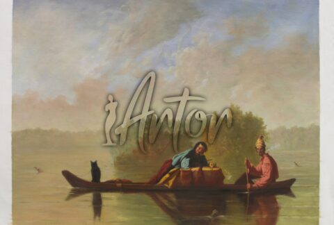 Fur Traders Descending the Missouri