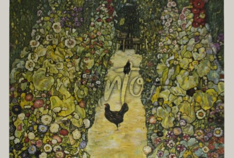 Garden with Roosters