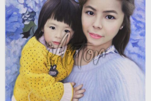 Happy Mom and Daughter