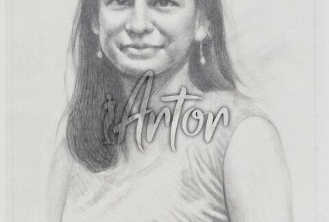 Indian Lady Pencil Sketch