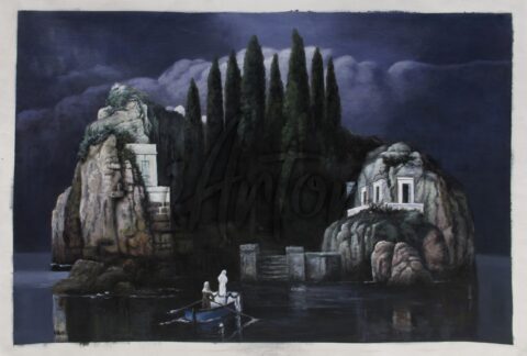 Isle of the Dead byArnold Bocklin(Hermitage Version)