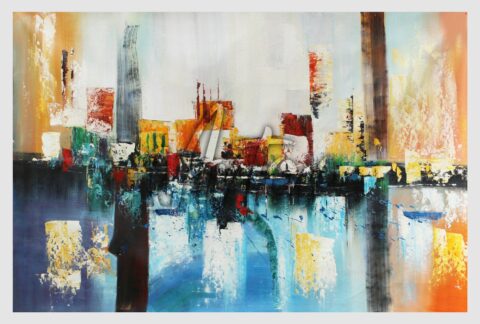 Knife Painting Cityscape