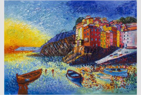 Knife Painting Seaside