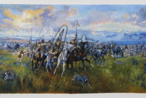 Lewis and Clark Meeting the Flatheads in Ross Hole