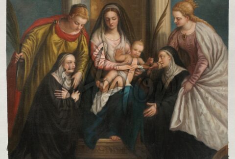 Madonna and Child with Saints Lucy and Catherine and Two Nuns
