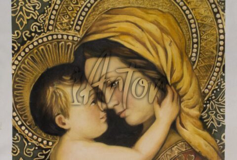 Madonna with Child Embracing