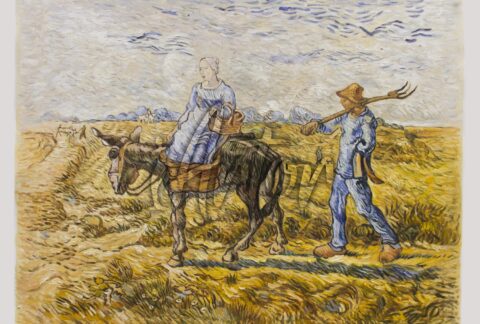 Morning: Peasant Couple Going to Work, after Millet