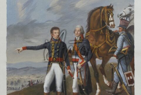 Napoleon and Chief of Staff Berthier at Marengo