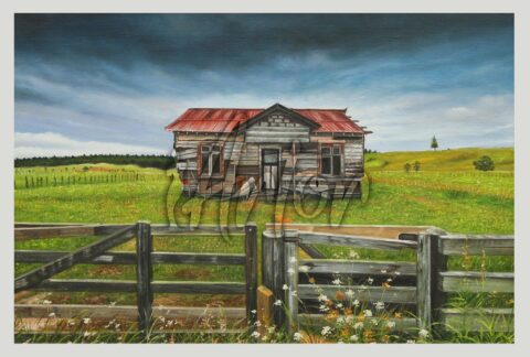 Old Wooden House Portrait