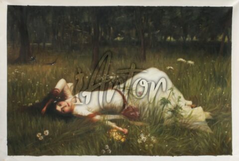 Ophelia in White Dress