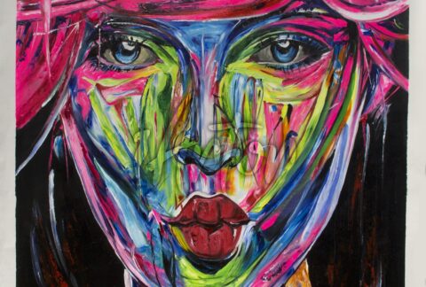 Pop Art Female Portrait 2