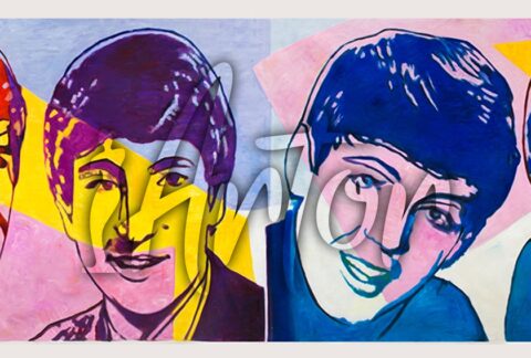 Pop Art Portrait the Beatles