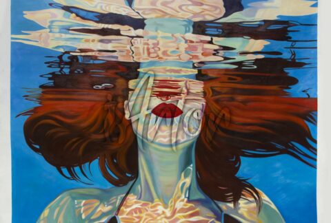 Pop Art Underwater Lady