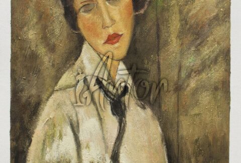 Portrait of a Woman in a Black Tie