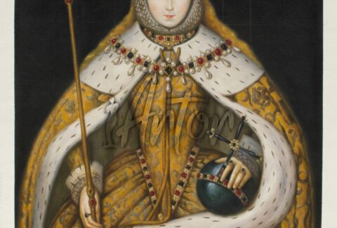 Portrait of Elizabeth I of England in her coronation robes