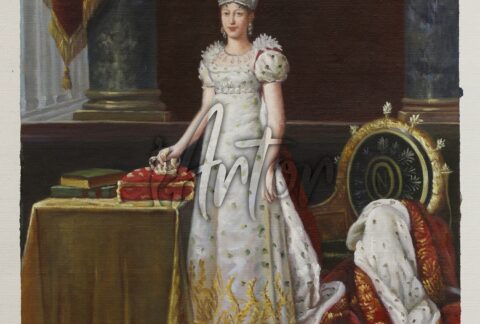 Portrait of Marie-Louise of Austria, wife of Napoleon and empress of France