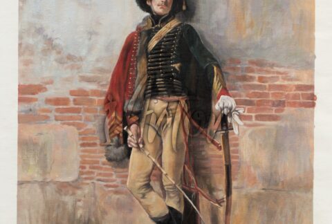 Soldier with sabre and crop