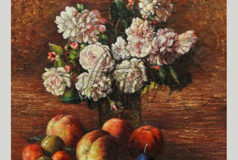 Still Life Roses and Fruits