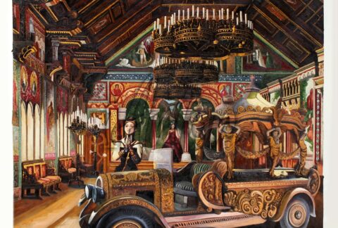 Surrealistic Building Interior