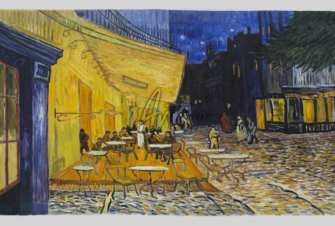 The Cafe Terrace on the Place de Forum, Arles, At Night