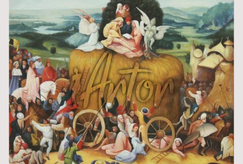 The Hay Wagon central panel