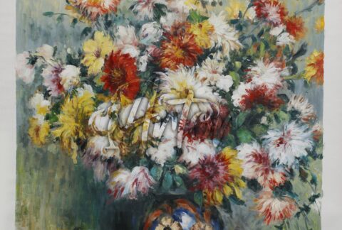Vase of Chrysanthemums