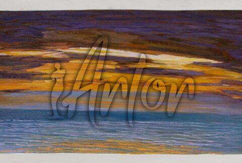 View of the Sea at Sunset