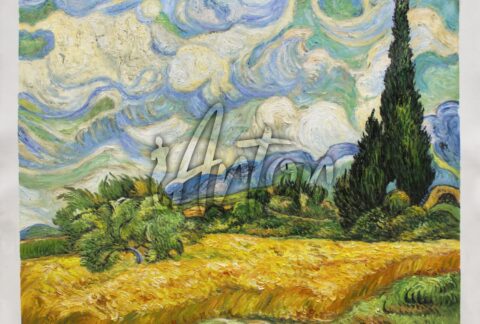 Wheat Field with Cypresses at the Haude Galline near Eygalieres