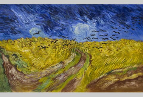 Wheatfield with Crows