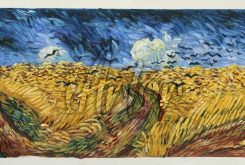 Wheatfield with Crows