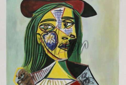 Woman in Hat and Fur Collar