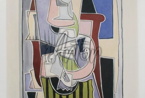 Woman Sitting in an Armchair