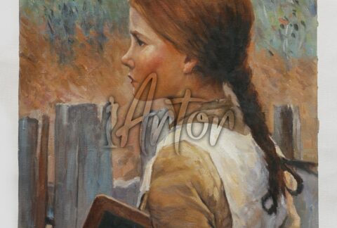 Young Girl with Books