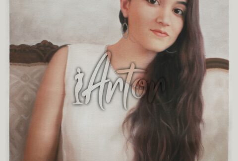 Young Lady Oil Portrait
