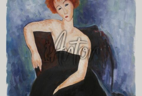 Young Redhead in an Evening Dress