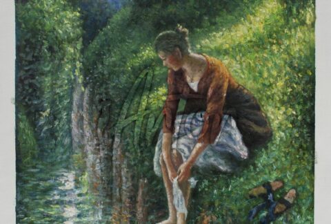Young Woman Bathing Her Feet, also known as The Foot Bath